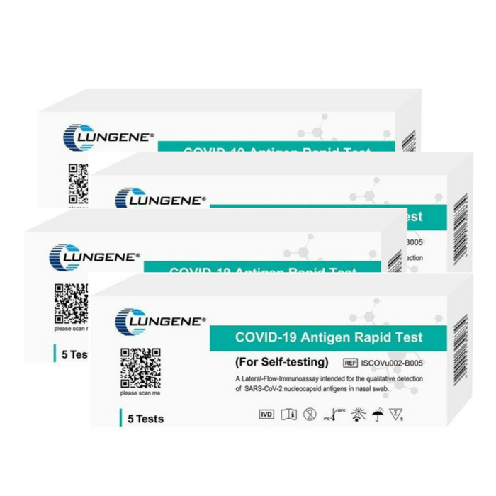 Clungene Rapid Antigen Test Kits - 4 x 5 Pack (20 Tests)