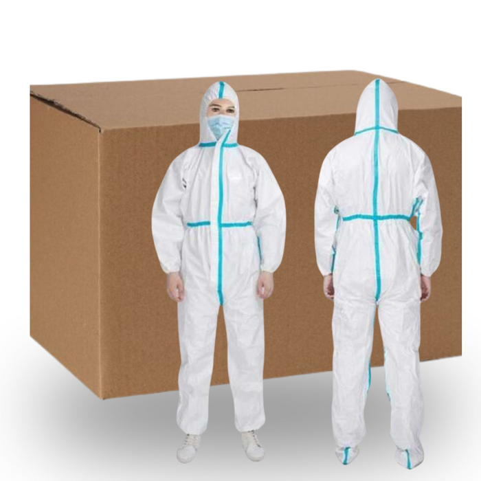 CoShield Taped Seams Coveralls - White (All Sizes) - 1 Carton of 25 or 30 Coveralls