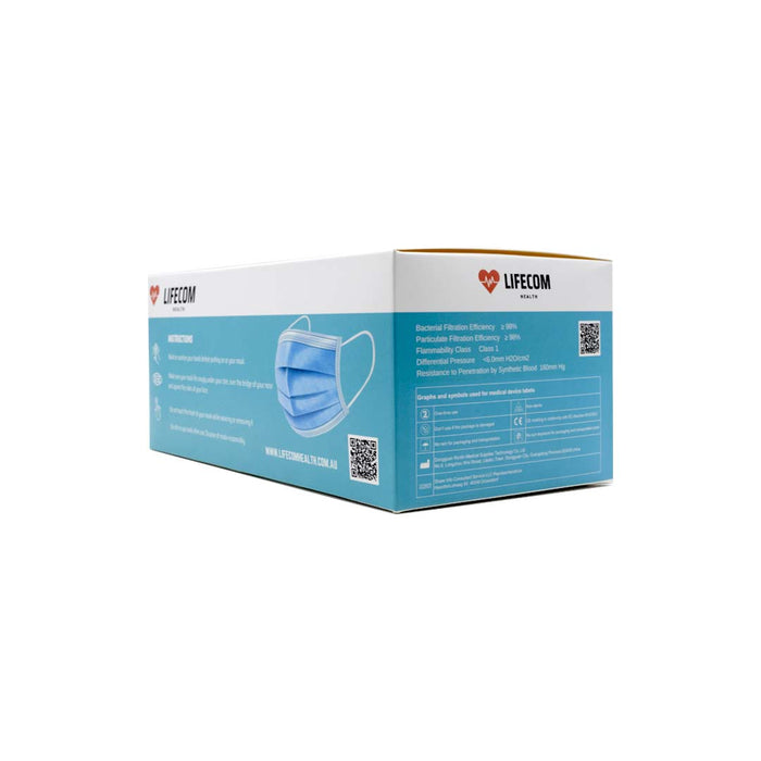 Lifecom Disposable Masks Level 3 (medical) - Box of 50 Masks