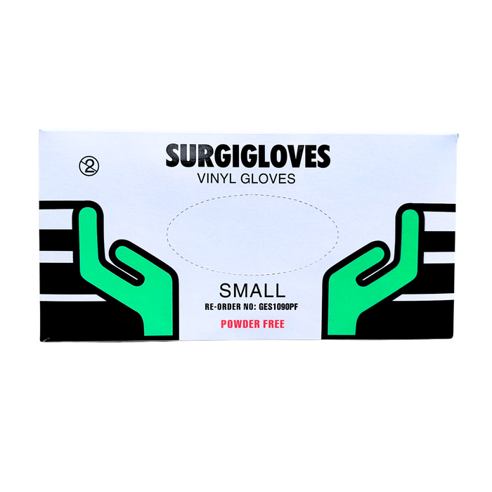 Surgigloves VINYL Gloves - Box of 100 Gloves