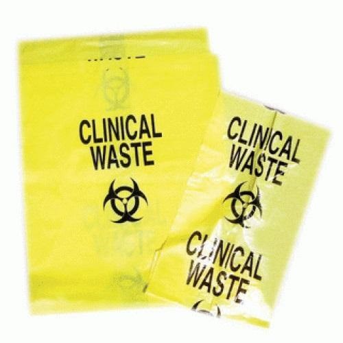 240L Yellow Clinical waste bags - 100 pcs (1 Carton) 1450 x 1130