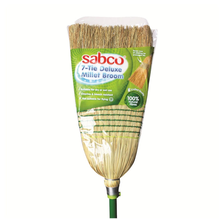 Sabco Deluxe 7-Tie Millet Broom