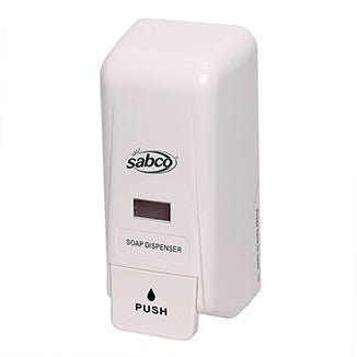 SABCO Professional Plastic Soap Dispenser with clear view window - Multiple Sizes