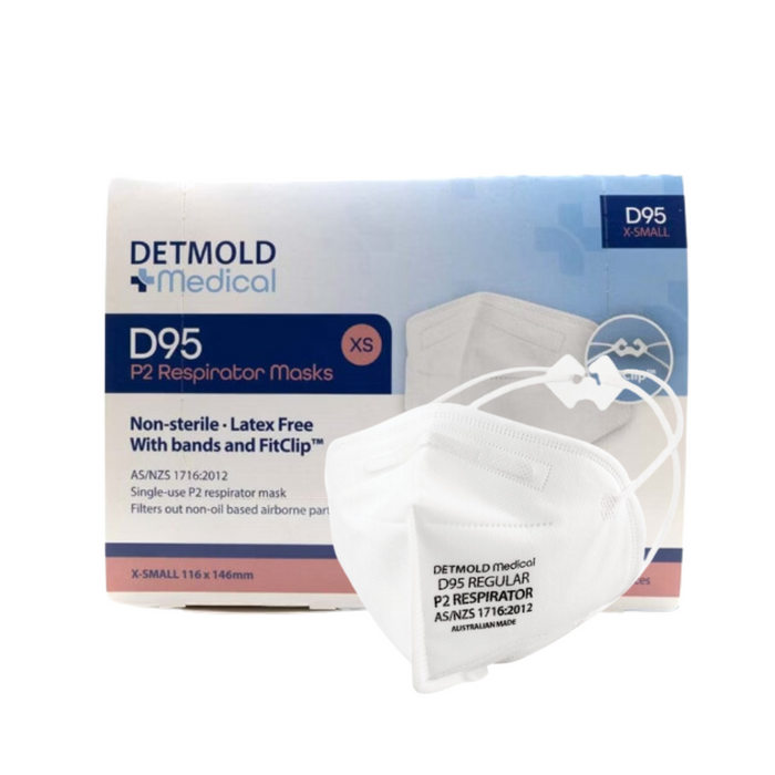 Detmold Mask P2 D95 Respirator (All Sizes) - Box of 25 Masks