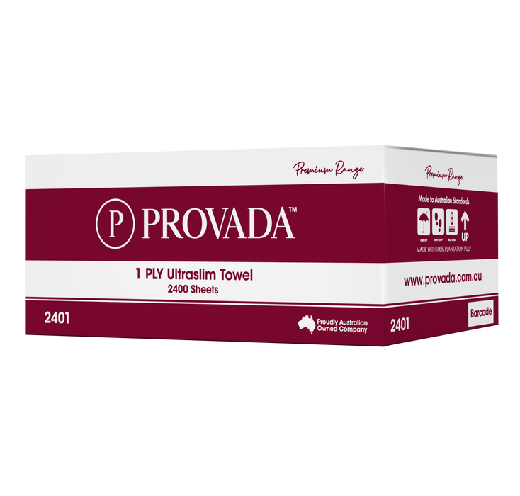 Provada Premium 1ply Ultraslim Towel (2401)
