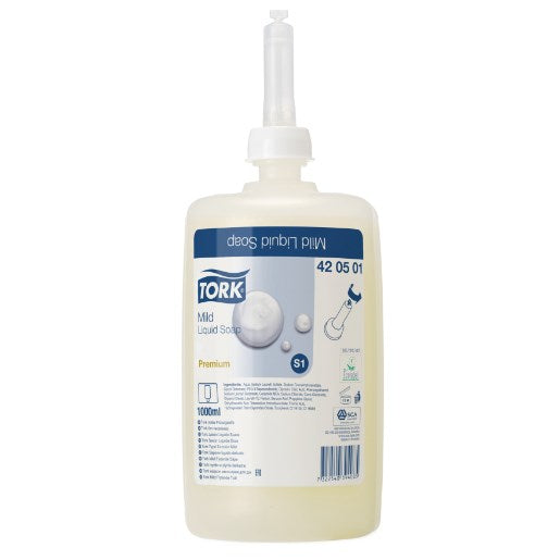 Tork Mild Liquid Soap Premium 1000mL cartridges S1
