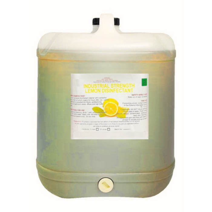 Bulk Industrial Strength Concentrated Disinfectant (Lemon) - 25L