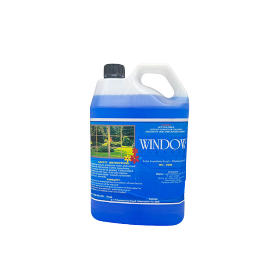 Bulk Window Cleaner with Streak Free Solution - 5L (Metho Based / Ammonia Based)