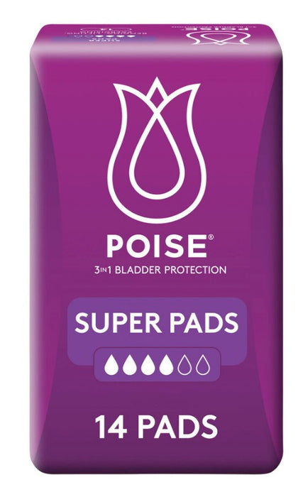 Poise Super Pads - 14 Pack