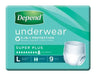 Depend Underwear Super Plus (Unisex)