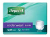 Depend Underwear Super (Unisex) - 12 Pack