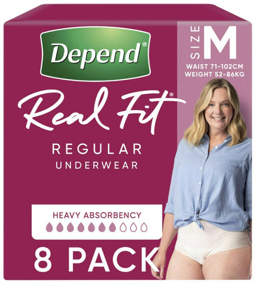 Depend Real Fit Regular (Women) - 8 Pack