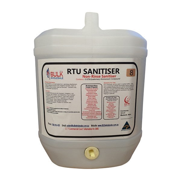 RTU All Surface Sanitiser Spray 10 Litre (Effective against Coronavirus)