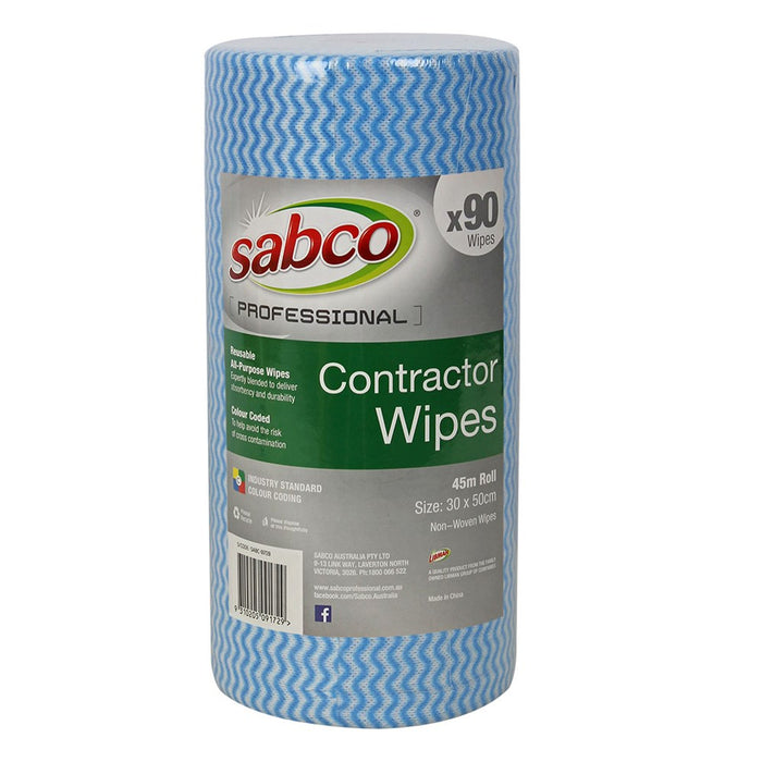 Sabco Contractor Wipes 90 Sheet Roll