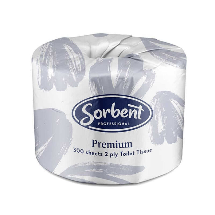 Sorbent Professional Premium Toilet Tissue Roll 2ply 300 sheets x 48 rolls