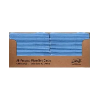 Sabco All Purpose Microfibre Cloths - 40cm x 40cm 280gsm - (50 in display box)