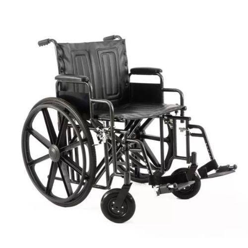 Wide Seat Bariatric Manual Wheelchair - TKMW 102 Series - 22" / 24" / 26"