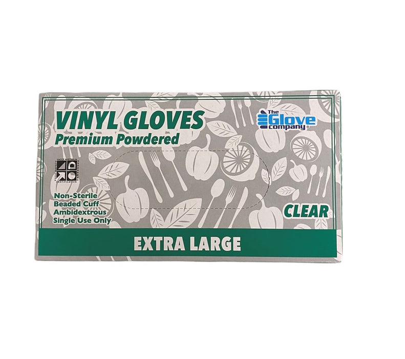 Vinyl X-Large Powdered Glove Company CP 100's