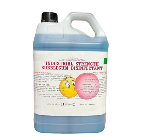 Bulk Industrial Strength Concentrated Disinfectant (Bubble Gum) - 5L