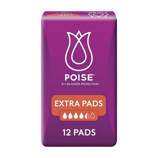 Poise Extra Pads – 12 Pack