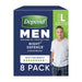Depend Real Fit Night Defence Pants for Men – Large, 8 Pack