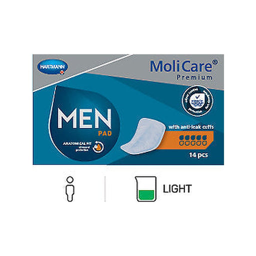 MoliCare Premium Men Pad – 5 Drops, 14 Pack