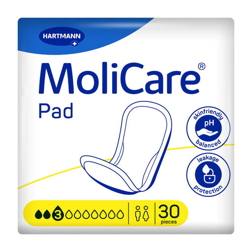 MoliCare Unisex Pad 3 Drops – 30 Pads per Pack
