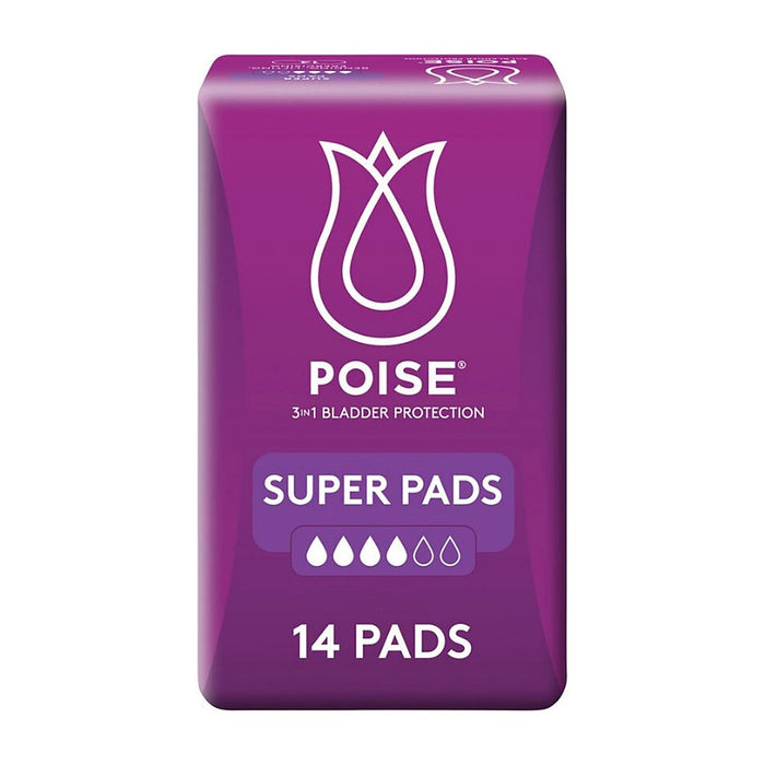 Poise Super Pads – 14 Pack