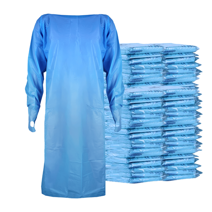 CPE Gowns Level 2 Blue Universal Size (Blue) - 1 Gown / 200 Gowns