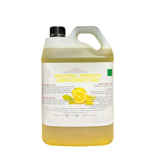 Bulk Industrial Strength Concentrated Disinfectant (Lemon) - 5L