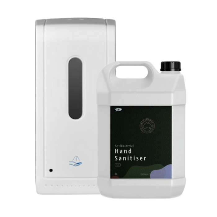 Automatic Sanitiser Dispenser + 5L Refill Combo