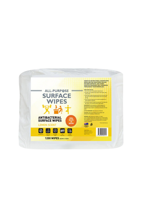 All Purpose Antibacterial Surface Gym Wipes