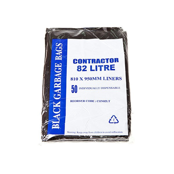 Contractor Garbage Bags Bin Liners (All Sizes) - White or Black