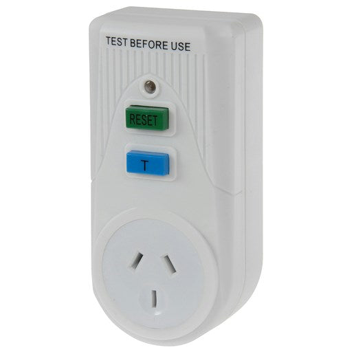 Portable RCD Safety Switch Outlet - 1 Unit