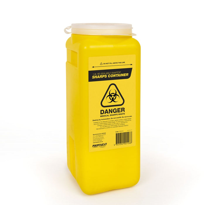 Sharps Hazard Containers (Australian Made) in Plastic or Metal - Multiple Sizes