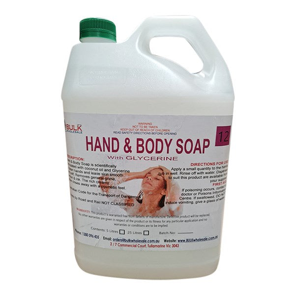 Bulk Blendz Anti Bacterial Liquid Hand Soap Fragrance (2 Colours) - 5L / 25L