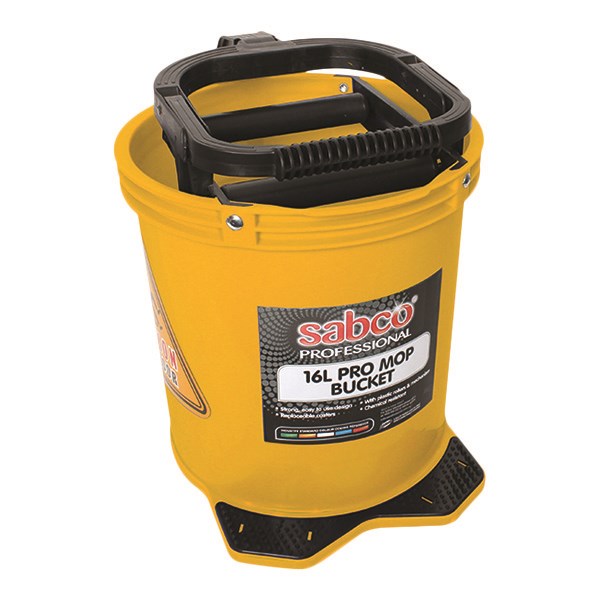 Sabco 16 Litre PRO Mop Buckets with plastic wringer - Multiple Colours